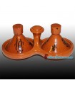 Handmade Moroccan Salt and Pepper condiment holder -Double and triple