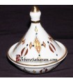 Mini High quality Algerian Berber Ceramic Tagine with liquid Gold