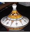 Extra Large Algerian Berber Ceramic Serving Tagine with liquid Gold