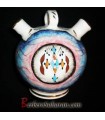 Handmade Spanish Jar in the shape of eye ball made with ceramics and liquid gold
