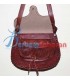 Handmade and engraved Tuareg pure and genuine leather handbag