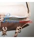Handmade and decorated genuine Tuareg Lizard skin leather handbag