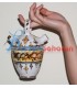 Gargoulette Espagnole faite a la main en céramique et or liquide en décorations Berbères