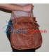 Handmade pure and genuine Algerian Berber goatskin leather handbag