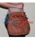 Handmade pure and genuine Algerian Berber goatskin leather handbag