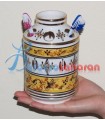 Straight Tassili Berber pattern tooth brush holder 100% handmade in Algeria