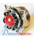 Berber silver and red coral Ring online in retail and wholesale