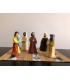 Unique handmade & painted Algerian Berber Nativity Set/Crèche