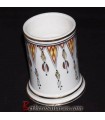 Handmade Algerian Berber pen holder in Ceramic & 12 carat Gold