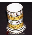 Handmade Algerian Berber pen holder in Ceramic & 12 carat Gold