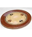 Handmade Algerian Berber clay pottery saucer