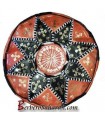 Medium low priced Algerian leather ottoman or pouf